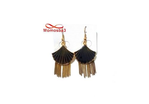 Boucles D’oreilles - DORE Et Noir a La Mode au meilleur prix au Maroc