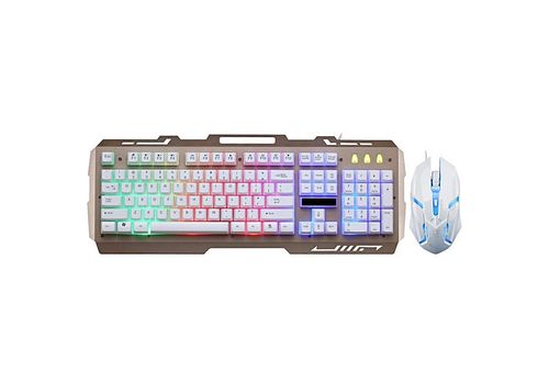 G700 LED arc-en-jeu de jeu de rétroéclairage couleur USB filaire souris clavier au meilleur prix au Maroc