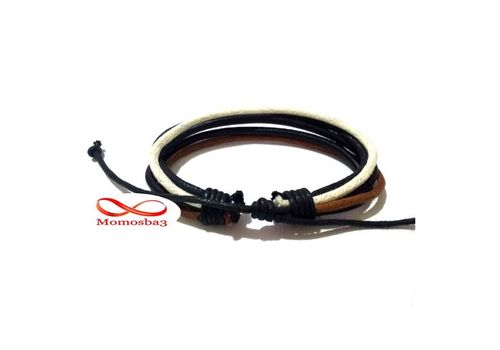 Bracelet Cordon + Cuir Réglable Unisex au meilleur prix au Maroc