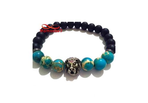 Agate Pierres Naturelle Avec Pendentif LION - élastique au meilleur prix au Maroc