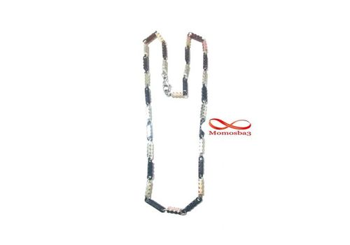 Chaîne En Acier Inoxydable Argenté + Noir au meilleur prix au Maroc