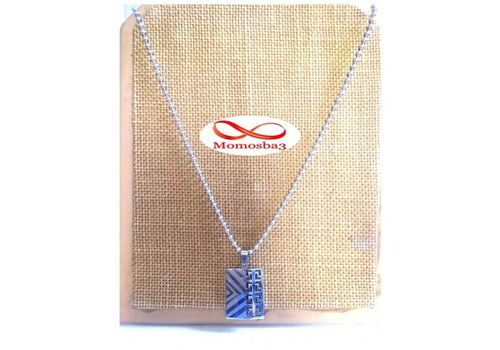 Chaine Avec Pendentif Plaque En Acier Inoxydable au meilleur prix au Maroc