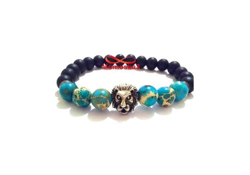 Agate Pierres Naturelle Avec Pendentif LION - élastique au meilleur prix au Maroc