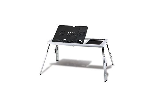 Table de PC Portable Réglable avec Ventilateur de Refroidissement Intégré USB au meilleur prix au Maroc
