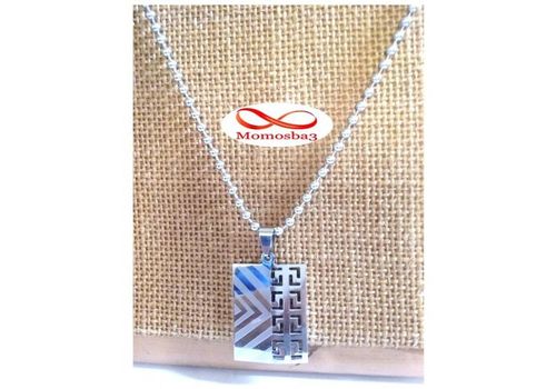 Chaine Avec Pendentif Plaque En Acier Inoxydable au meilleur prix au Maroc