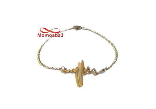 Bracelet Hearbeat En Acier Inoxydable Argenté Pour Femmes au meilleur prix au Maroc