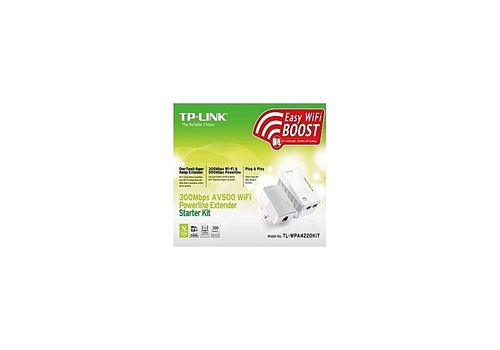 TL-WPA4220KIT Adaptateur Originale CPL 500 Mbps + adaptateur CPL Wi-Fi N 300 Mbps 2 ports -Jusqu'à 500Mbps au meilleur prix au Maroc