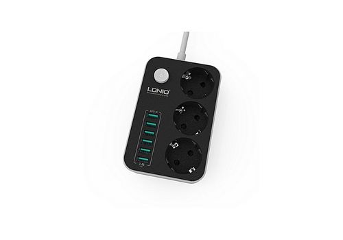 Multiprise 3 Prise de courant 6 Port USB au meilleur prix au Maroc