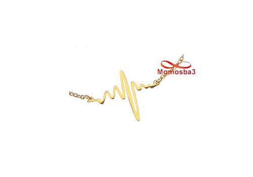 Bracelet Hearbeat En Acier Inoxydable DORE Pour Femmes au meilleur prix au Maroc