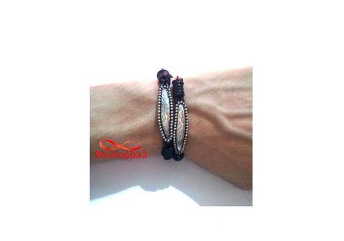 Bracelet Cuir Noir - Unisex au meilleur prix au Maroc