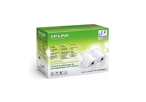 Kit Originale de démarrage Nano Adaptateur CPL AV200 TL-PA2010KIT - BLANC au meilleur prix au Maroc