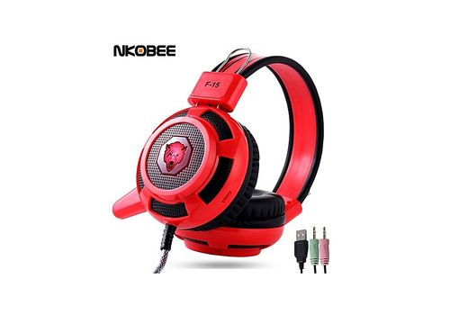 Casque de jeu F-15 Estéreo Casque de jeu Microfone Par PC compter Gamer au meilleur prix au Maroc