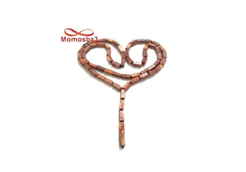 Collier Agate Bois MARRON + Perle Noir au meilleur prix au Maroc