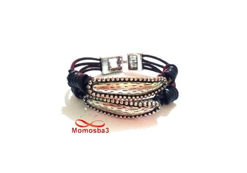 Bracelet Cuir Noir - Unisex au meilleur prix au Maroc