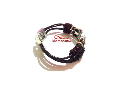 Bracelet Cuir MARRON - Unisex au meilleur prix au Maroc