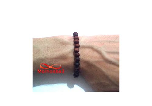 Agate Bois MARRON Cordon Réglable - Unisex au meilleur prix au Maroc