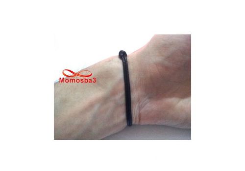 Bracelet Fil Noir Réglable Avec Pendentif Ancre Marine Kiel James Patrick - Unisex au meilleur prix au Maroc