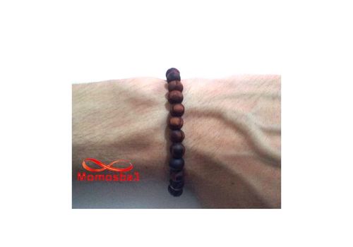 Agate Bois MARRON Cordon Réglable - Unisex au meilleur prix au Maroc