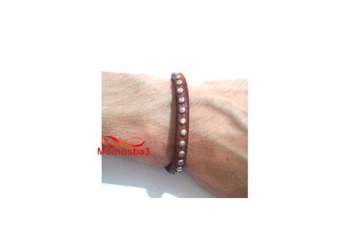 Bracelet Cuir MARRON Pour Homme au meilleur prix au Maroc