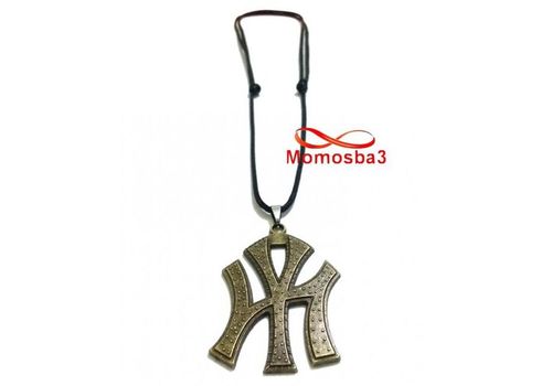 Collier Fil Noir Réglable Avec Pendentif New York City Logo BRONZE (Unisex) au meilleur prix au Maroc