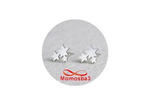 Boucles D'oreille En Acier Inoxydable Pendentif Star Argenté au meilleur prix au Maroc