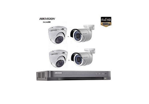 Turbo HD DVR 4ch DS-7204HQHI  et 4 Caméras: 2 indoor+ 2 outdoor -2Mpixel 1080p au meilleur prix au Maroc