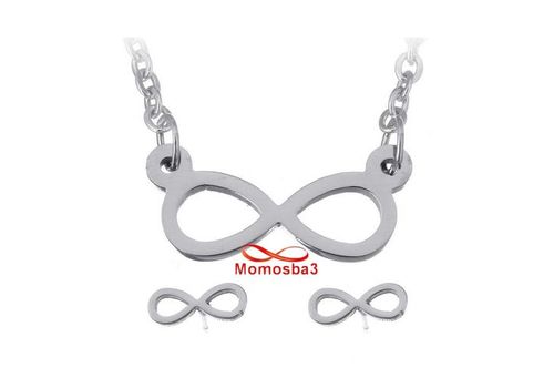 Ensemble Infinity En Acier Inoxydable Argenté au meilleur prix au Maroc