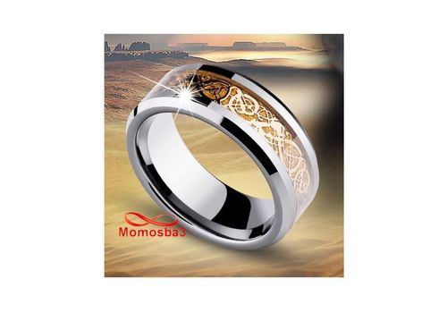 Bague Dragon En Acier Inoxydable Argenté Et DORE - Unisex au meilleur prix au Maroc