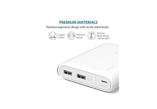 Power Core+ 13000 mAh Batterie Externe Quick Charge 3.0 avec Sortie 4.8 A au meilleur prix au Maroc