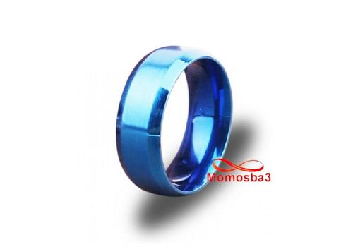 Bague En Acier Inoxydable BLEU - Unisex au meilleur prix au Maroc