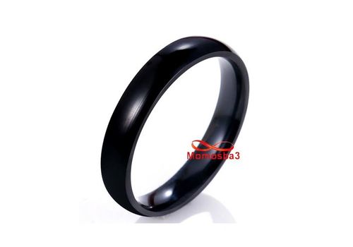 Bague En Acier Inoxydable Noir - Unisex au meilleur prix au Maroc