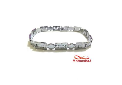 Bracelet En Acier Inoxydable Argenté Unisex Réglable au meilleur prix au Maroc