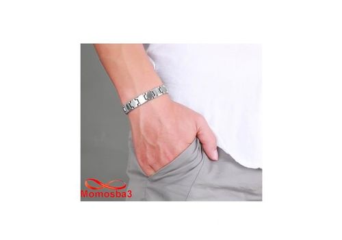 Bracelet En Acier Inoxydable - Argenté au meilleur prix au Maroc
