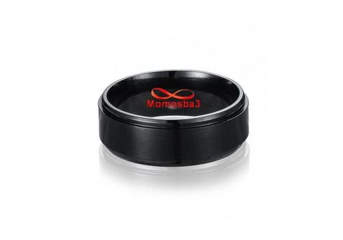 Bague En Acier Inoxydable Noir Avec Les Tailles - Unisex au meilleur prix au Maroc