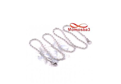 Chaine En Acier Inoxydable Argenté - Taille 3mm au meilleur prix au Maroc