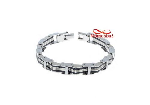 Bracelet En Acier Inoxydable Et Silicone (Réglable) au meilleur prix au Maroc