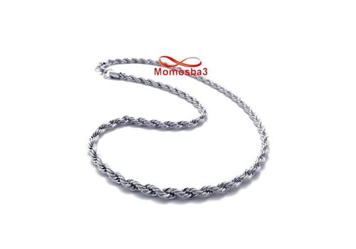 Chaine En Acier Inoxydable Argenté - Taille 4mm au meilleur prix au Maroc