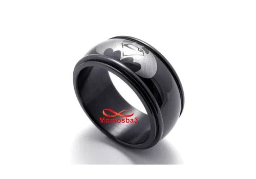 Bague Batman SUPERMAN Titane Acier Inoxydable Anneau bague Noir - Unisex au meilleur prix au Maroc