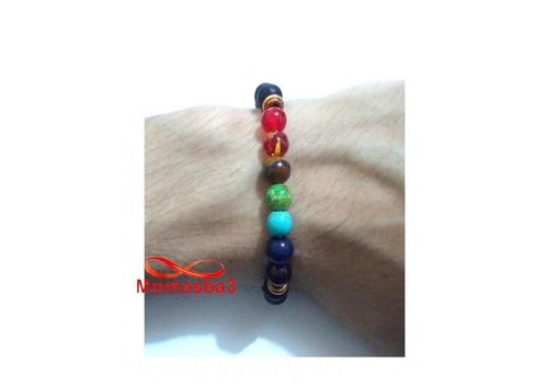 Agate Pierres Naturelle  élastique - (Unisex) au meilleur prix au Maroc