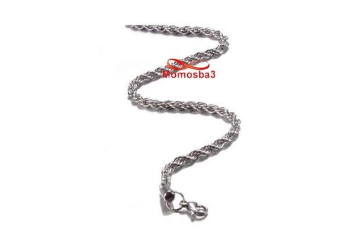 Chaine En Acier Inoxydable Argenté - Taille 4mm au meilleur prix au Maroc