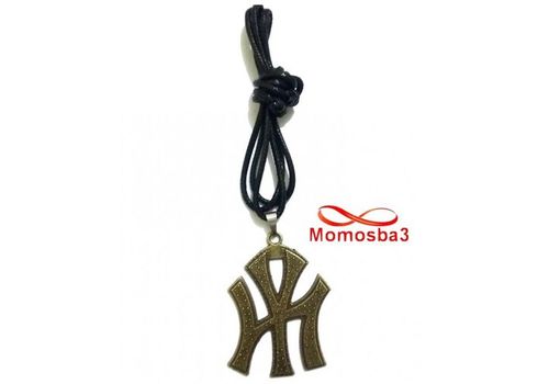 Collier Fil Noir Réglable Avec Pendentif New York City Logo BRONZE (Unisex) au meilleur prix au Maroc