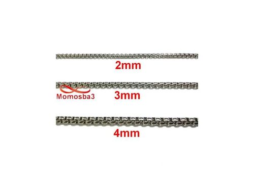 Chaine En Acier Inoxydable Argenté - Taille 2mm au meilleur prix au Maroc