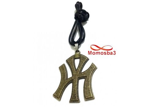 Collier Fil Noir Réglable Avec Pendentif New York City Logo BRONZE (Unisex) au meilleur prix au Maroc