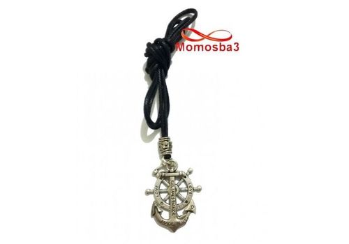 Collier Fil Noir Réglable Avec 2 Pendentif Ancre Marine USA Et Direction Du Navire LOVE (Unisex) au meilleur prix au Maroc