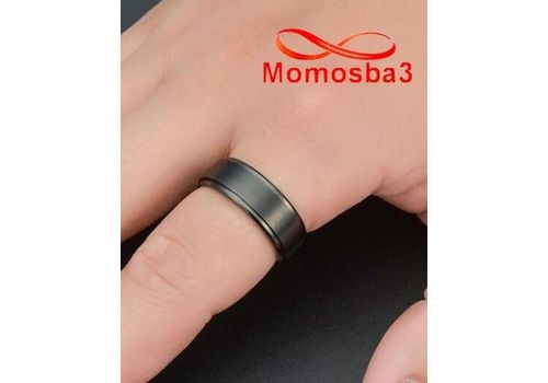 Bague En Acier Inoxydable Noir Avec Les Tailles - Unisex au meilleur prix au Maroc