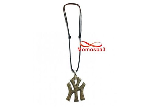 Collier Fil Noir Réglable Avec Pendentif New York City Logo BRONZE (Unisex) au meilleur prix au Maroc