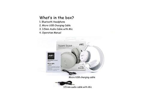 Casque Bluetooth XP1 avec micro soutien lecteur micro SD / radio FM / Aux-entrée au meilleur prix au Maroc