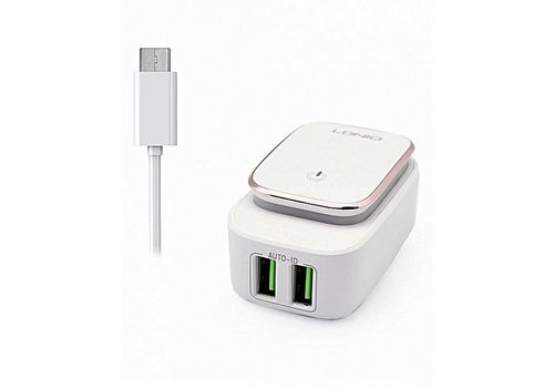 Chargeur Secteur Mural Voyage A2205 Originale Lampe de nuit Tactile Double Usb 2.4A Pour iPhone et samsung au meilleur prix au Maroc