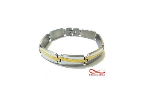 Bracelet En Acier Inoxydable - Argent & DORE au meilleur prix au Maroc