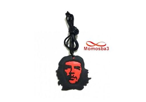 Collier Fil Noir Réglable Avec Pendentif CHE GUEVARA Silicone - Unisex au meilleur prix au Maroc